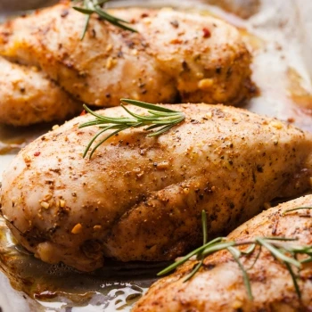 A delicious baked chicken breast
