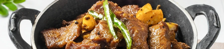 A delicious adobo steak in a pot