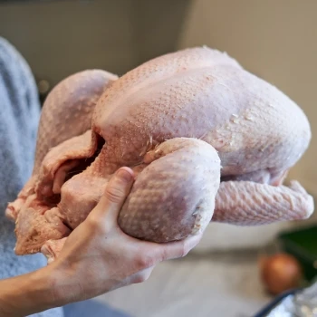 Storing a turkey in the fridge