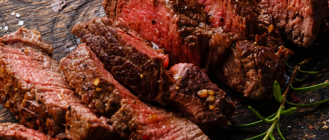 Meat on table to get eaten by vegetarian girl
