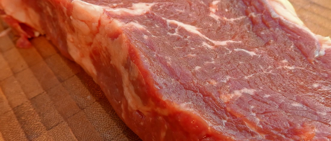 Marbled cattle on the table looking good