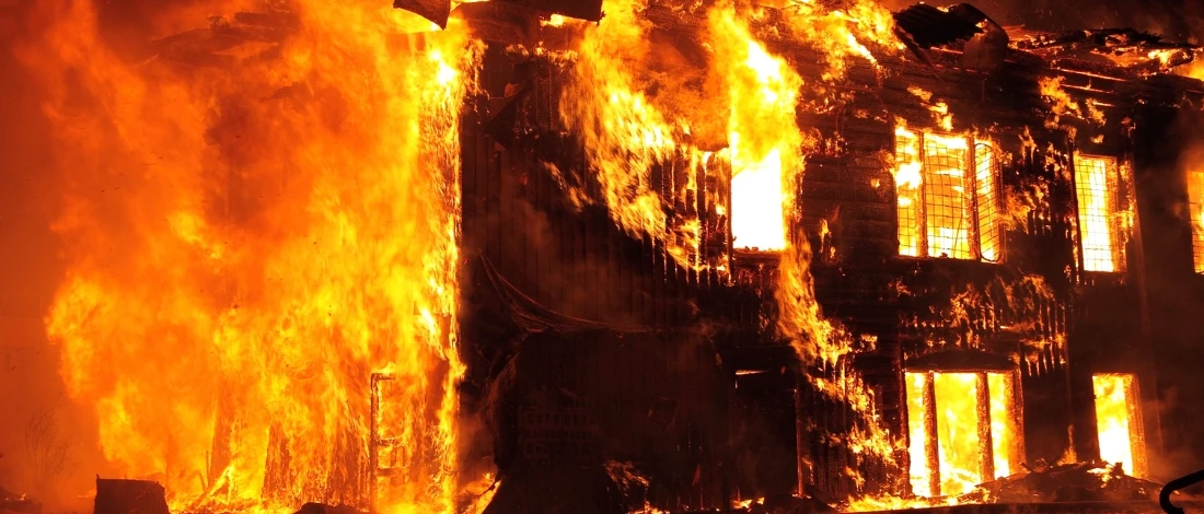 A fire at the market