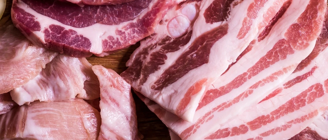 A fresh sliced meats