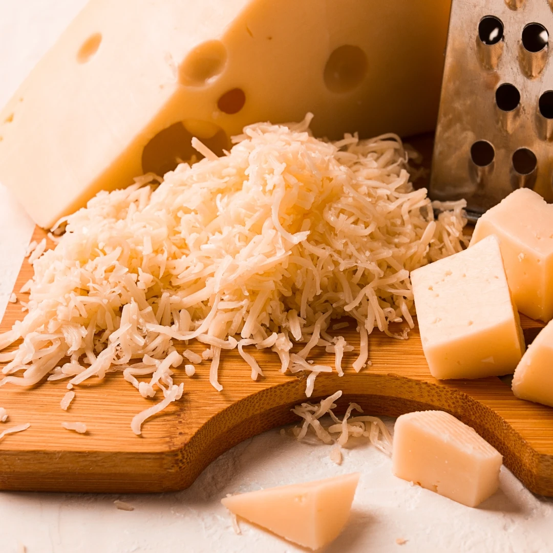 A variety of cheese
