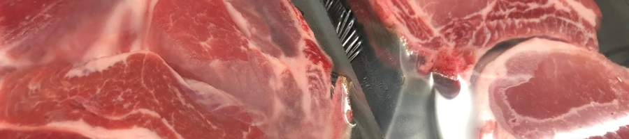 A meat stored in the fridge