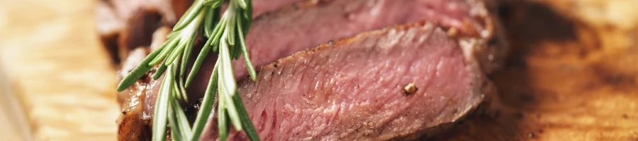 The juicy grilled beef steak