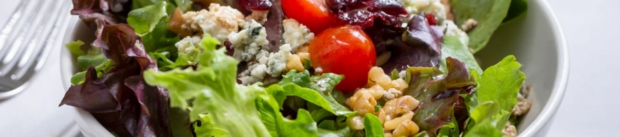 A healthy simple garden salad