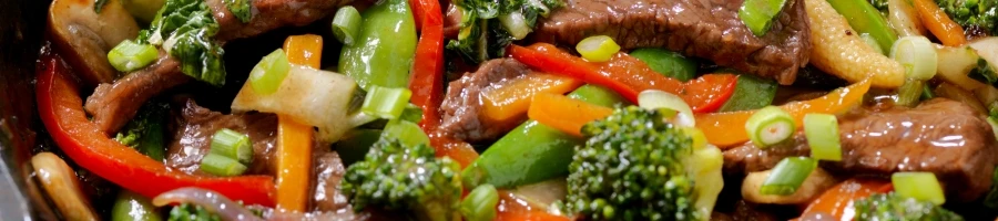 A close up shot of Black Pepper Angus Steak
