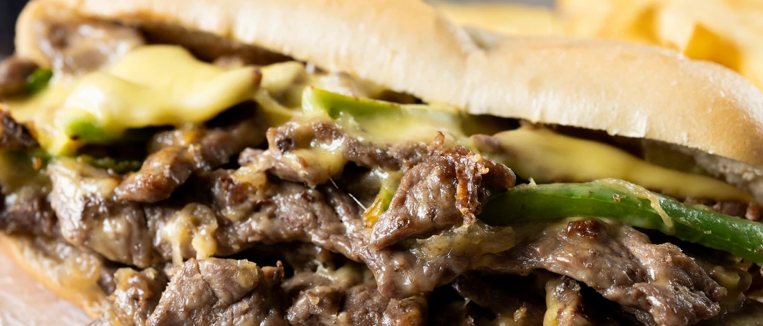 A delicious breaded steak sandwich