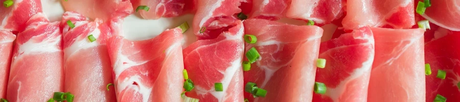 A thinly sliced meat