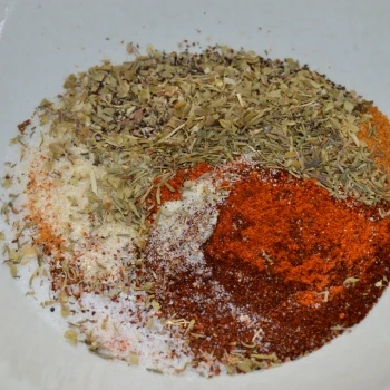 A mixed spices on a bowl