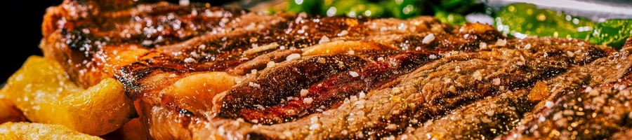 A well seasoned steak