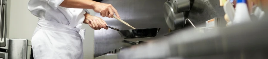 A man cooking in the kitchen