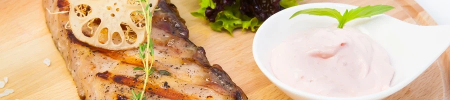 A delicious catfish steak