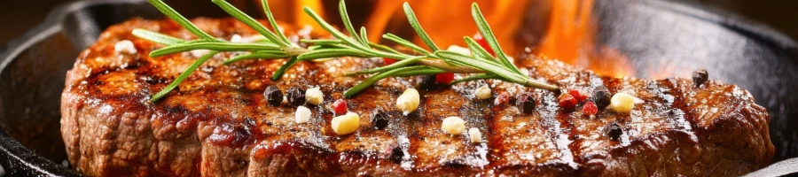 A well-seasoned steak