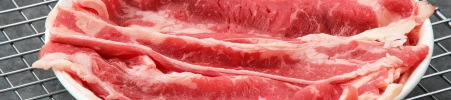 Thinly sliced beef