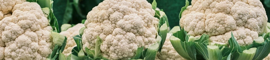Close up shot of cauliflowers