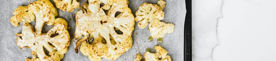 Preparing the cauliflower