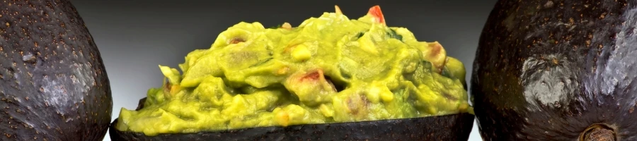 A homemade guacamole