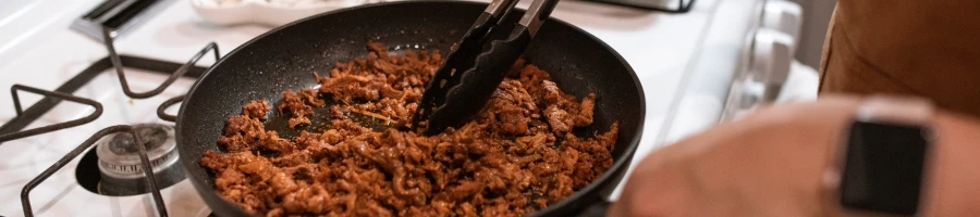 Cooking ground beef