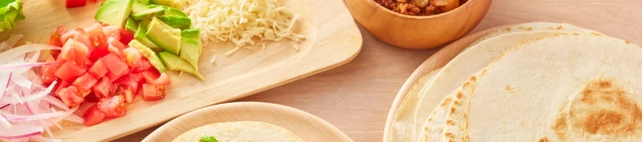 Preparing the tacos