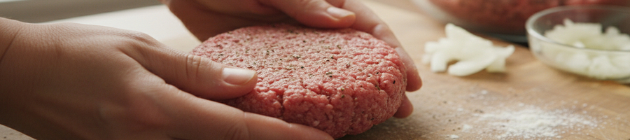 forming a salisbury steak patty